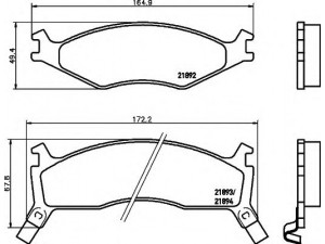 HELLA 8DB 355 017-301 stabdžių trinkelių rinkinys, diskinis stabdys 
 Techninės priežiūros dalys -> Papildomas remontas
0K0113323Z, OK011332372, OK0113323Z