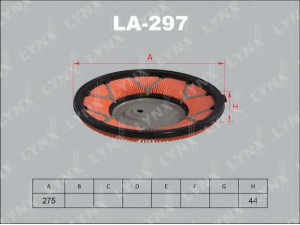 LYNXauto LA-297 oro filtras 
 Filtrai -> Oro filtras
5027140, 1N01-13-Z40, 16546-71J00