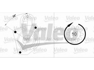 VALEO 455873 starteris 
 Elektros įranga -> Starterio sistema -> Starteris
46430721, 46439669, 46439700, 7696102