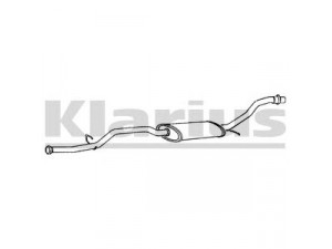 KLARIUS 260421 vidurinis duslintuvas 
 Išmetimo sistema -> Duslintuvas
172876, 172876