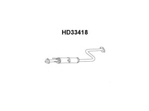 VENEPORTE HD33418 priekinis duslintuvas 
 Išmetimo sistema -> Duslintuvas
18220S30A32