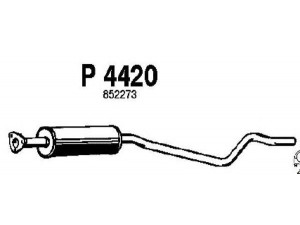 FENNO P4420 vidurinis duslintuvas 
 Išmetimo sistema -> Duslintuvas
5852810, 852273, 90264972