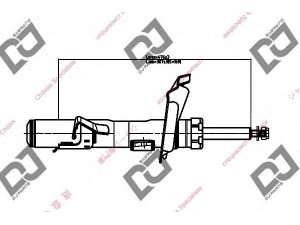 DJ PARTS DS1662GS amortizatorius 
 Pakaba -> Amortizatorius
1330820, 1348773, 1348778, 1360154