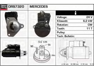 DELCO REMY DRS7320 starteris 
 Elektros įranga -> Starterio sistema -> Starteris