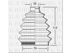 BORG & BECK BCB2335 gofruotoji membrana, kardaninis velenas 
 Ratų pavara -> Gofruotoji membrana
1603005, 26067603