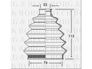 BORG & BECK BCB2335 gofruotoji membrana, kardaninis velenas 
 Ratų pavara -> Gofruotoji membrana
1603005, 26067603
