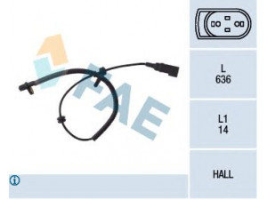 FAE 78035 jutiklis, rato greitis 
 Elektros įranga -> Jutikliai
1067208, 1088635, 98AG-2B372-BE