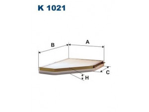FILTRON K1021 filtras, salono oras 
 Techninės priežiūros dalys -> Techninės priežiūros intervalai
7701418727, CAF14, ELR7031