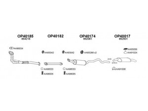VENEPORTE 400045 išmetimo sistema 
 Išmetimo sistema -> Išmetimo sistema, visa