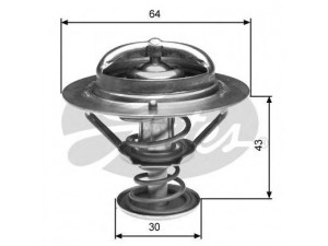 GATES TH27082G1 termostatas, aušinimo skystis 
 Aušinimo sistema -> Termostatas/tarpiklis -> Thermostat
MD194988, MD194988, 1305A191, MD174233
