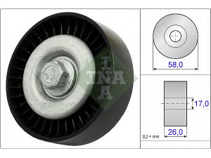 INA 532 0669 10 kreipiantysis skriemulys, V formos rumbuotas diržas 
 Diržinė pavara -> V formos rumbuotas diržas/komplektas -> Laisvasis/kreipiamasis skriemulys
266 202 04 19