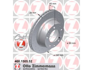 ZIMMERMANN 460.1505.52 stabdžių diskas 
 Dviratė transporto priemonės -> Stabdžių sistema -> Stabdžių diskai / priedai
911 352 041 08