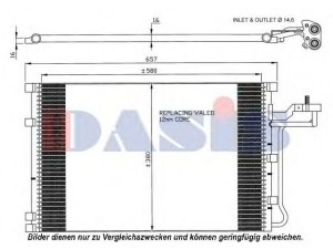 AKS DASIS 222003N kondensatorius, oro kondicionierius 
 Oro kondicionavimas -> Kondensatorius
30647931, 306479312, 30661957, 4N5H19710AD