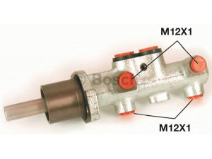 BOSCH 0 986 480 820 pagrindinis cilindras, stabdžiai 
 Stabdžių sistema -> Pagrindinis stabdžių cilindras
5Z0 611 019 P, 6Q0 611 019 C, 6Q0 611 019 J