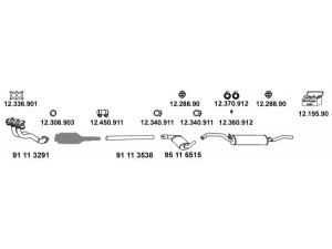 EBERSPÄCHER 12_644 išmetimo sistema 
 Išmetimo sistema -> Išmetimo sistema, visa