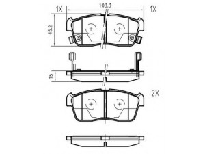 VEMA K639700 stabdžių trinkelių rinkinys, diskinis stabdys 
 Techninės priežiūros dalys -> Papildomas remontas
04465B1010, 04465B1010000, 04465B1020