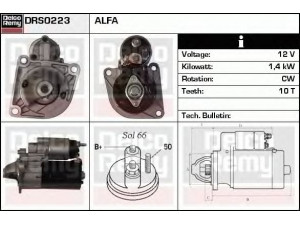 DELCO REMY DRS0223 starteris 
 Elektros įranga -> Starterio sistema -> Starteris
51808557