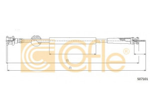 COFLE S07101 tachometro velenas 
 Dviratė transporto priemonės -> Kabeliai ir tachometro velenaai -> Tachometro velenas
6123H0, 6123L1, 9618182680