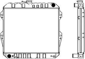 SAKURA  Automotive 1461-0316 radiatorius, variklio aušinimas