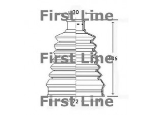 FIRST LINE FCB2317 gofruotoji membrana, kardaninis velenas 
 Ratų pavara -> Gofruotoji membrana
329308, 329308, 3293.08