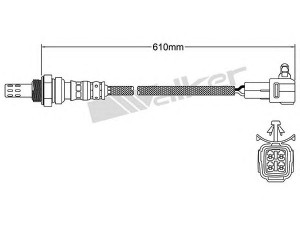 WALKER PRODUCTS 250-24333 lambda jutiklis 
 Išmetimo sistema -> Jutiklis/zondas
1821365J11