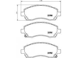 HELLA PAGID 8DB 355 010-121 stabdžių trinkelių rinkinys, diskinis stabdys 
 Techninės priežiūros dalys -> Papildomas remontas
26296AC010, 26296AC011, 26296AC020
