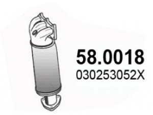 ASSO 58.0018 katalizatoriaus keitiklis 
 Išmetimo sistema -> Katalizatoriaus keitiklis
03D253052X, 03D253052X