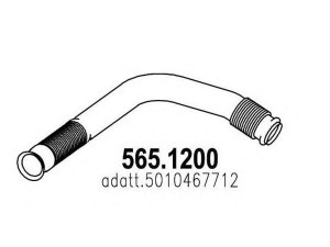 ASSO 565.1200 išleidimo kolektorius 
 Išmetimo sistema -> Išmetimo vamzdžiai
501046772