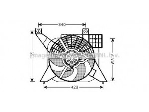 AVA QUALITY COOLING PE7545 ventiliatorius, radiatoriaus 
 Aušinimo sistema -> Oro aušinimas
1253A1, 125491, 1308X3, 1308Z5