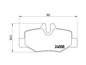 BREMBO P 50 051 stabdžių trinkelių rinkinys, diskinis stabdys 
 Techninės priežiūros dalys -> Papildomas remontas
0004216210, 0014211010, 0064204420