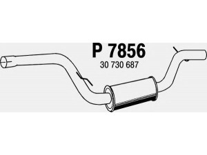 FENNO P7856 vidurinis duslintuvas 
 Išmetimo sistema -> Duslintuvas
30730687