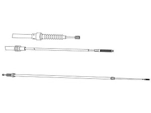 KAWE VW02210 trosas, stovėjimo stabdys 
 Stabdžių sistema -> Valdymo svirtys/trosai
6N0609721L, 6N0609721M, 6N0609721L