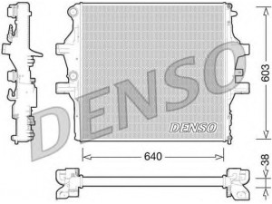 DENSO DRM12009 radiatorius, variklio aušinimas