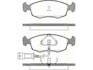 TRISCAN 8110 16829 stabdžių trinkelių rinkinys, diskinis stabdys 
 Techninės priežiūros dalys -> Papildomas remontas
1632792, 1647731, 1654620, 5020818