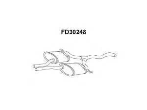 VENEPORTE FD30248 vidurinis duslintuvas 
 Išmetimo sistema -> Duslintuvas
5024022, 6151620, 6160331, 6160931
