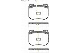 TRISCAN 8110 10715 stabdžių trinkelių rinkinys, diskinis stabdys 
 Techninės priežiūros dalys -> Papildomas remontas
