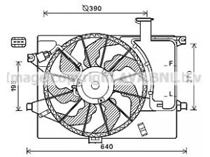 AVA QUALITY COOLING HY7567 ventiliatorius, radiatoriaus 
 Aušinimo sistema -> Oro aušinimas
253803X000, 253803X000
