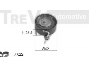 TREVI AUTOMOTIVE KD1423 paskirstymo diržo komplektas 
 Techninės priežiūros dalys -> Papildomas remontas
1672144