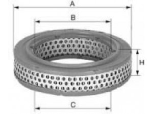 UNIFLUX FILTERS XA54 oro filtras 
 Techninės priežiūros dalys -> Techninės priežiūros intervalai
0464 619, 11464 619, 5001 102, 5004 885