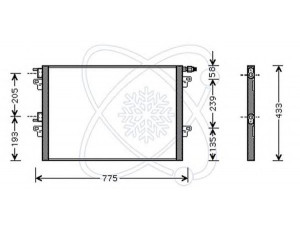 ELECTRO AUTO 30R0052 kondensatorius, oro kondicionierius 
 Oro kondicionavimas -> Kondensatorius
8200033733