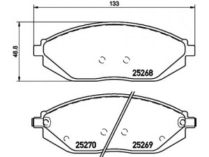 HELLA PAGID 8DB 355 015-771 stabdžių trinkelių rinkinys, diskinis stabdys 
 Techninės priežiūros dalys -> Papildomas remontas
96682858