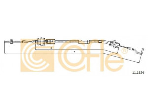 COFLE 11.1624 akceleratoriaus trosas 
 Kuro mišinio formavimas -> Karbiuratorius, sistema -> Valdymo sąsajos/amortizatorius/kameros
35411120358, 35411158370, 35411160526