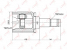 LYNXauto CI-3723 jungčių komplektas, kardaninis velenas
43040-28020, 43040-28021