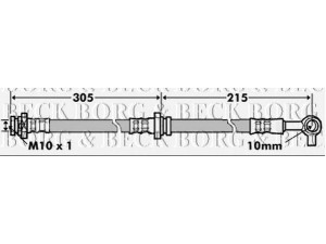BORG & BECK BBH7159 stabdžių žarnelė 
 Stabdžių sistema -> Stabdžių žarnelės
462108H300, 462108H30A