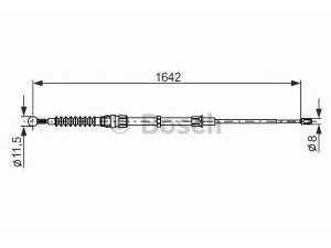 BOSCH 1 987 482 267 trosas, stovėjimo stabdys 
 Stabdžių sistema -> Valdymo svirtys/trosai
6R0 609 721 C, 6R0 609 721 C, 6R0 609 721 C