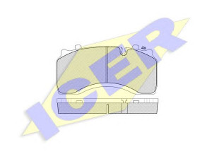 ICER 151430 stabdžių trinkelių rinkinys, diskinis stabdys 
 Techninės priežiūros dalys -> Papildomas remontas
144 0504, 5001 855 902