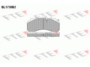 FTE BL1730B2 stabdžių trinkelių rinkinys, diskinis stabdys 
 Techninės priežiūros dalys -> Papildomas remontas
M100669, 1439324, 1617343, 190 6439