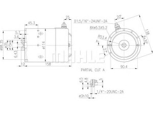 MAHLE ORIGINAL MM 285 elektrovariklis