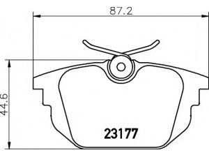 HELLA 8DB 355 018-371 stabdžių trinkelių rinkinys, diskinis stabdys 
 Techninės priežiūros dalys -> Papildomas remontas
0060765020, 46602617, 60777601