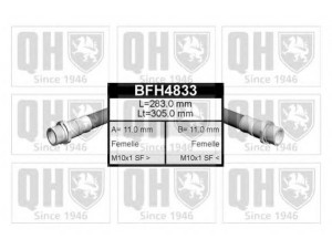 QUINTON HAZELL BFH4833 stabdžių žarnelė 
 Stabdžių sistema -> Stabdžių žarnelės
FBH 6666, 6 758 585, 93BB 2282AA